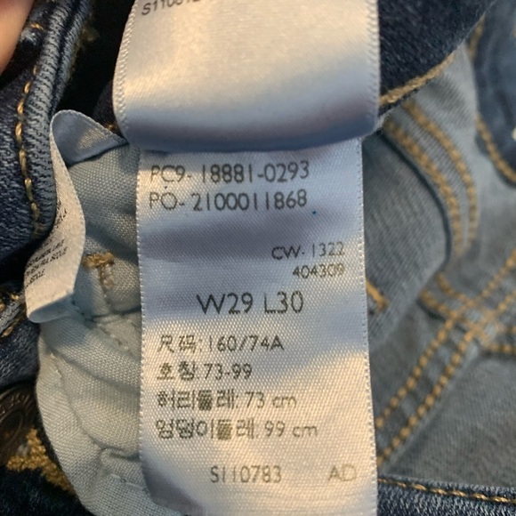 Levi's 711 Skinny Jeans - W29 L30 - Picture 5 of 9